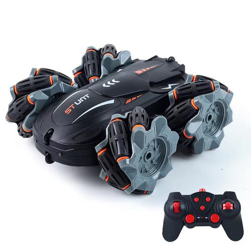 2-in-1 Remote Control Stunt Car with Watch & Remote  4WD Off Road Acrobatic Toy