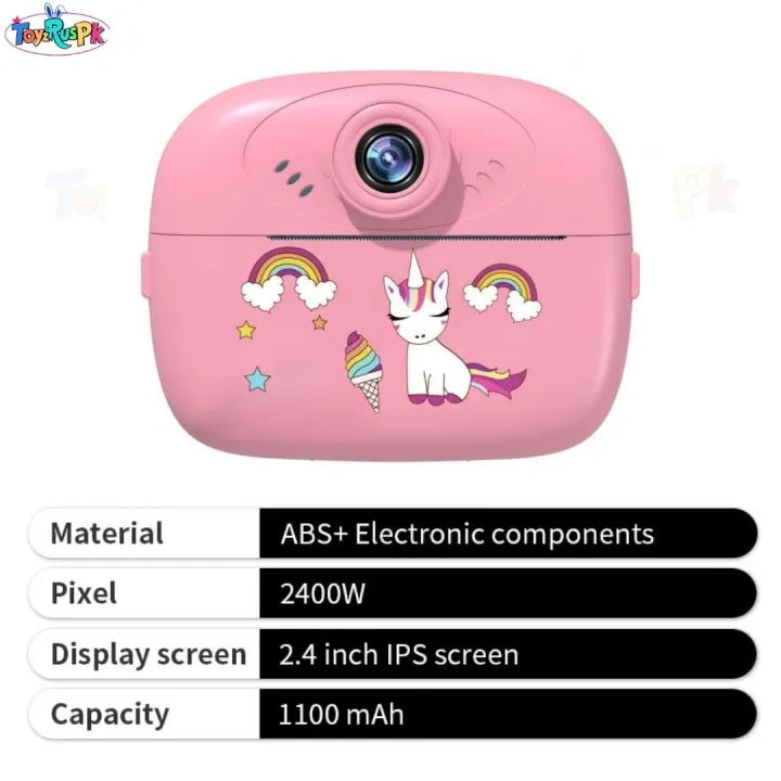 Smart Digital Dual Lens Instant Print Camera for Kids