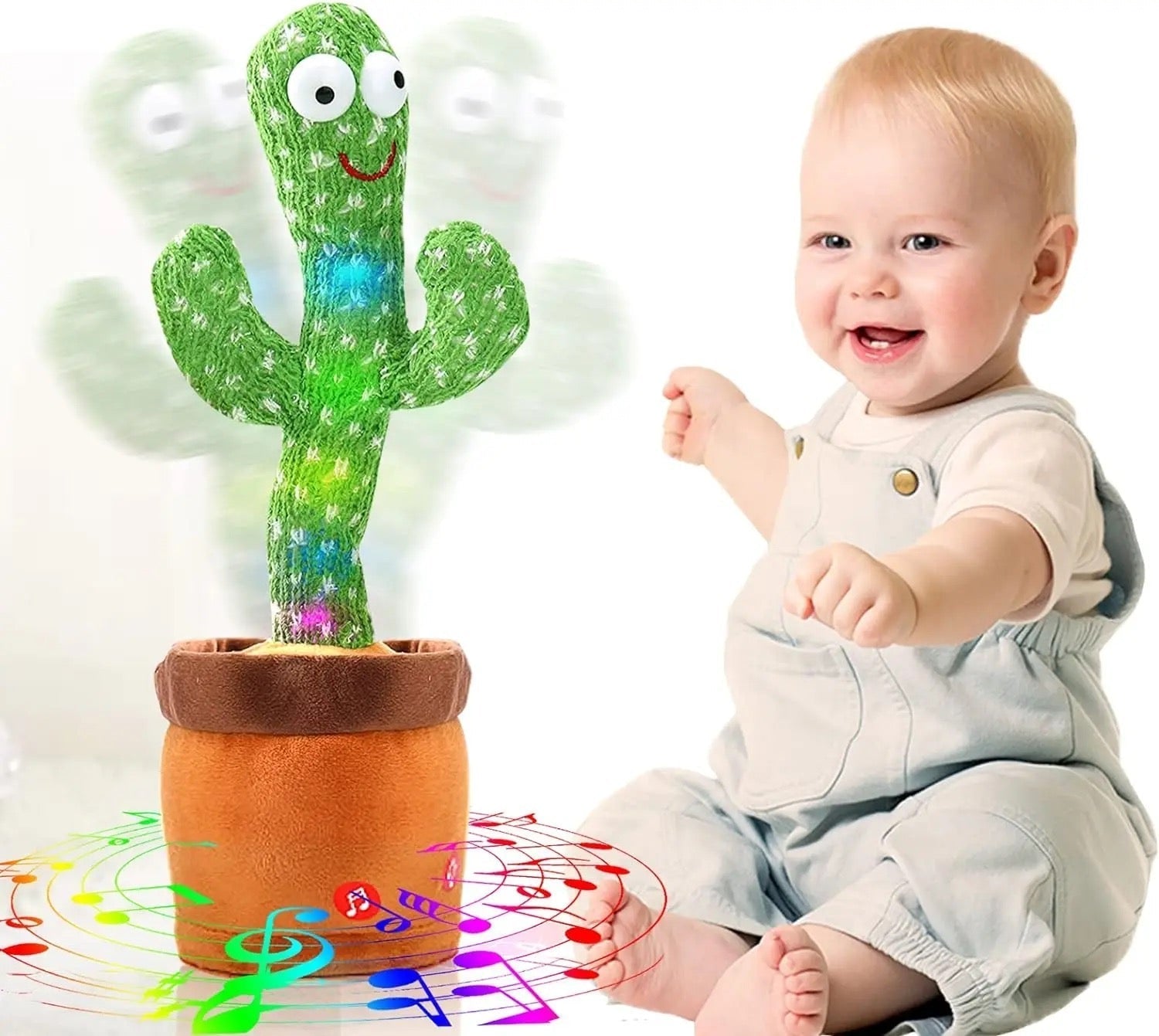 Dancing Cactus Toy – Rechargeable Talking & Singing Cactus for Kids