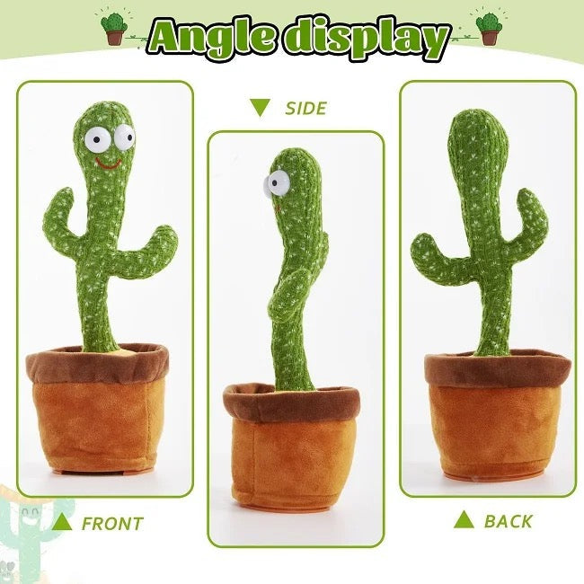 Dancing Cactus Toy – Rechargeable Talking & Singing Cactus for Kids