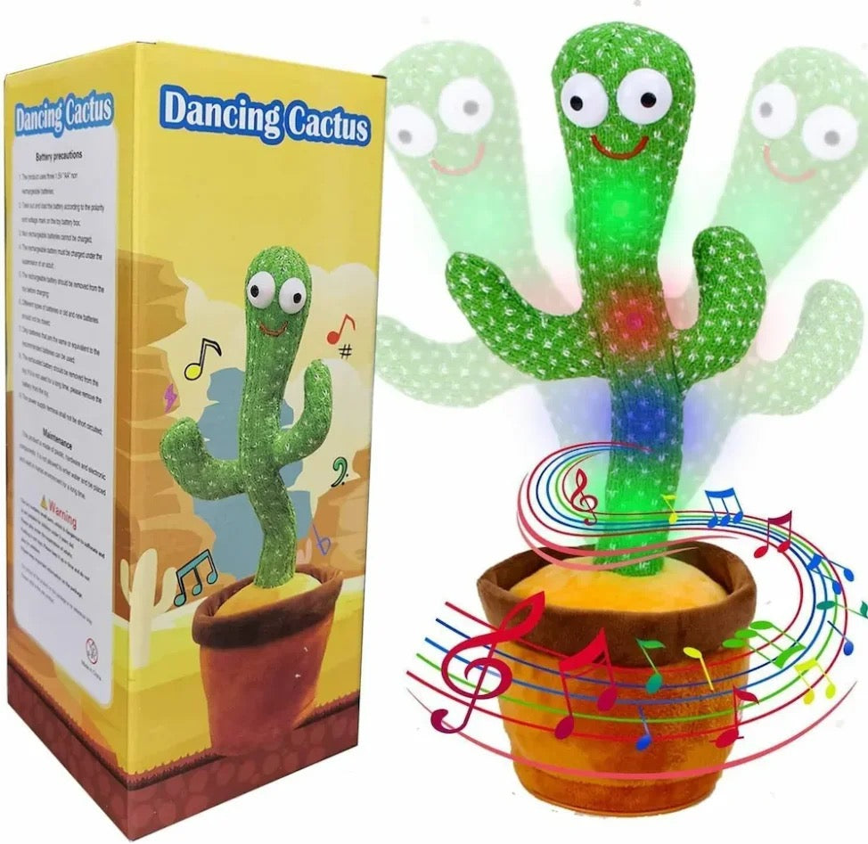 Dancing Cactus Toy – Rechargeable Talking & Singing Cactus for Kids