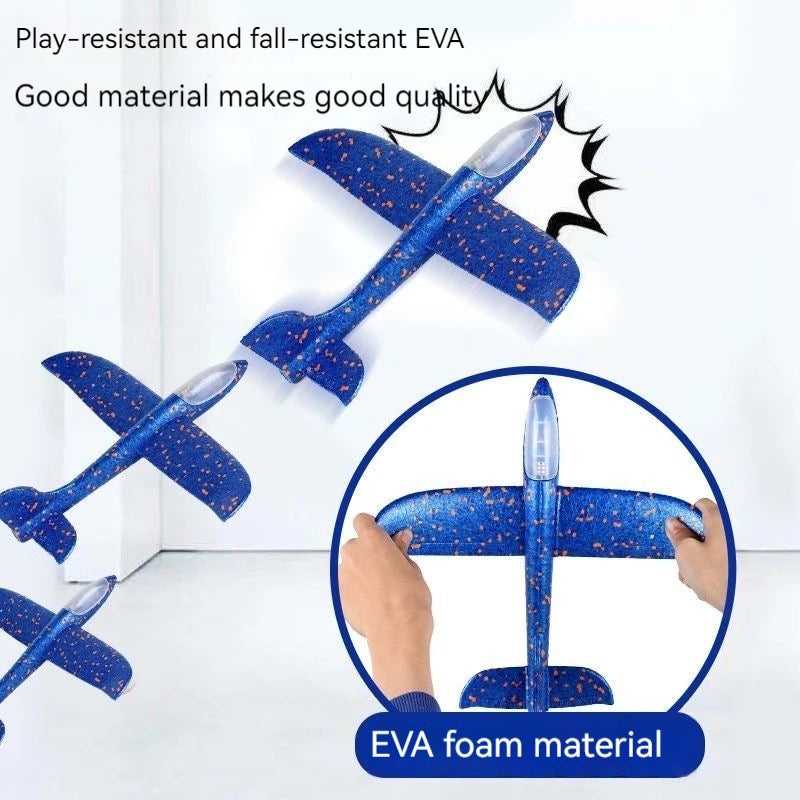 2 in 1 EPP Foam Airplane Launcher  Outdoor Glider Toy for Kids
